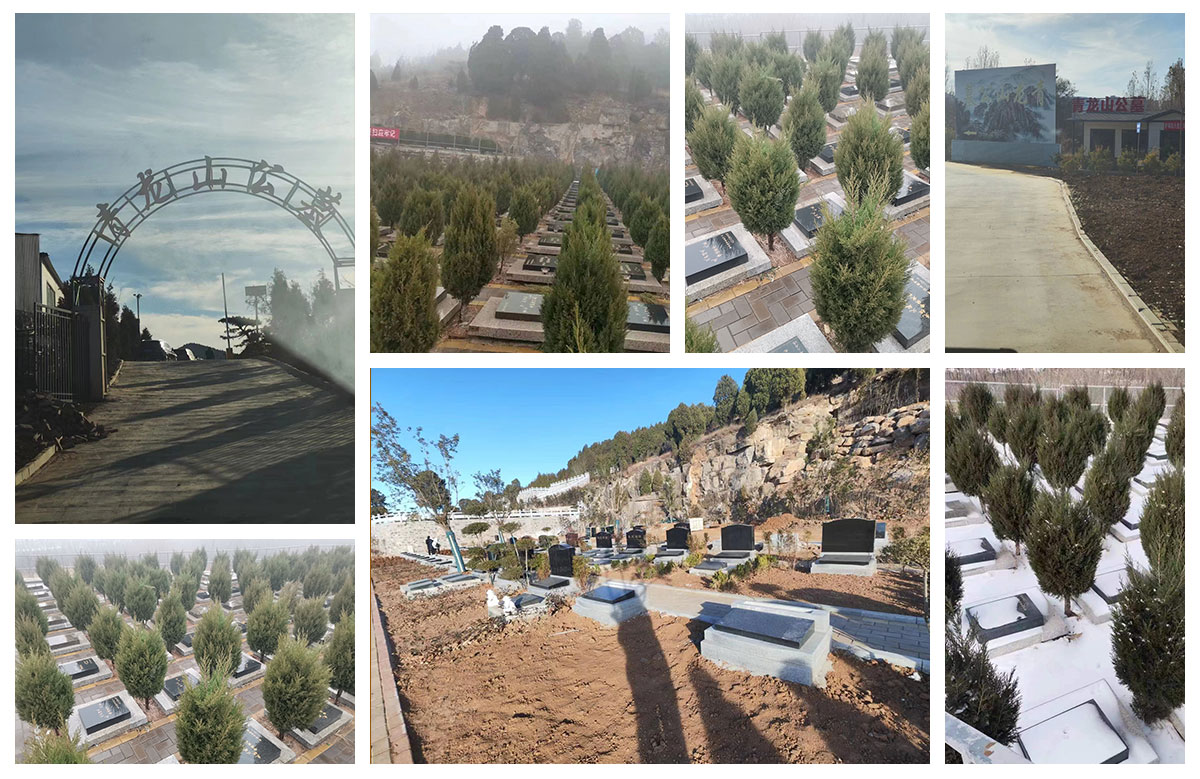 青龙山公墓碑型 青龙山公墓碑型