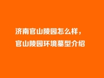 济南官山陵园怎么样，官山陵园环境墓型介绍