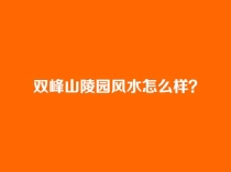 济南双峰山陵园风水怎么样（2026市中区双峰山格局详解+选位建议）