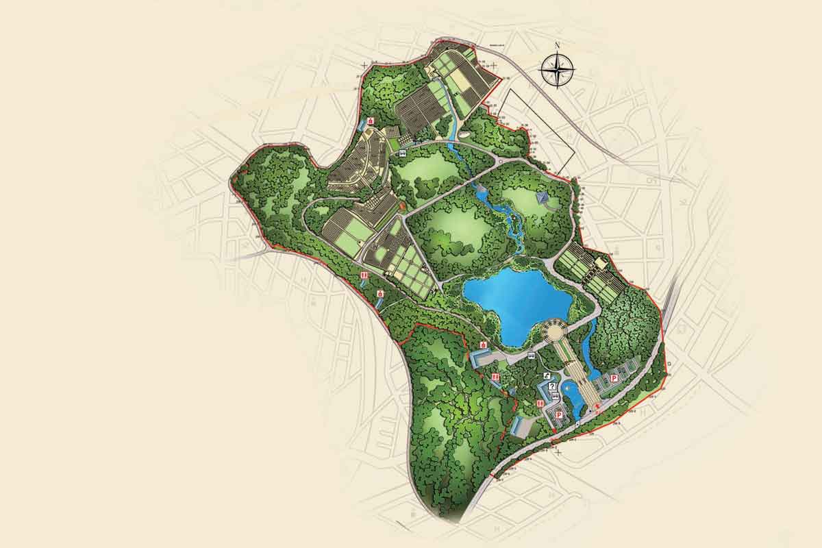 园区鸟瞰图 园区鸟瞰图